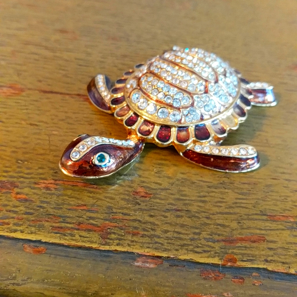 Large Turtle Brooch